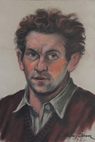 Autoportrét 6 (pastel)